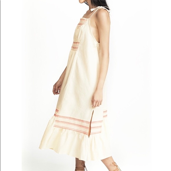 FREE PEOPLE | Another Love Smocked Midi Dress - Picture 3 of 4